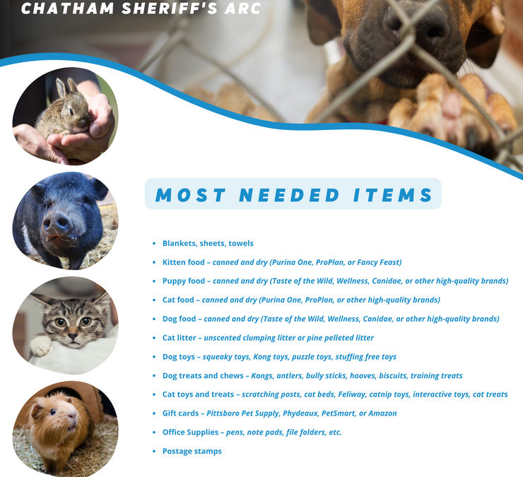 DONATION DRIVE FOR CHATHAM SHERIFF’S ARC
