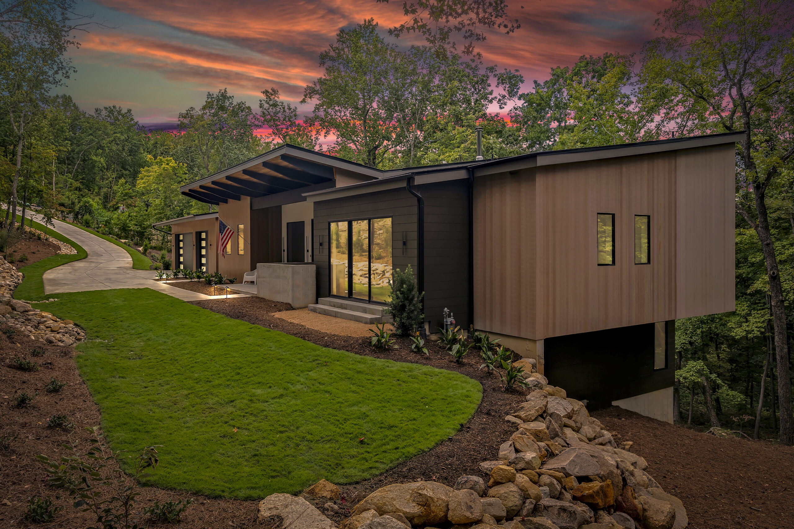 Exterior of Governors Club Custom Home