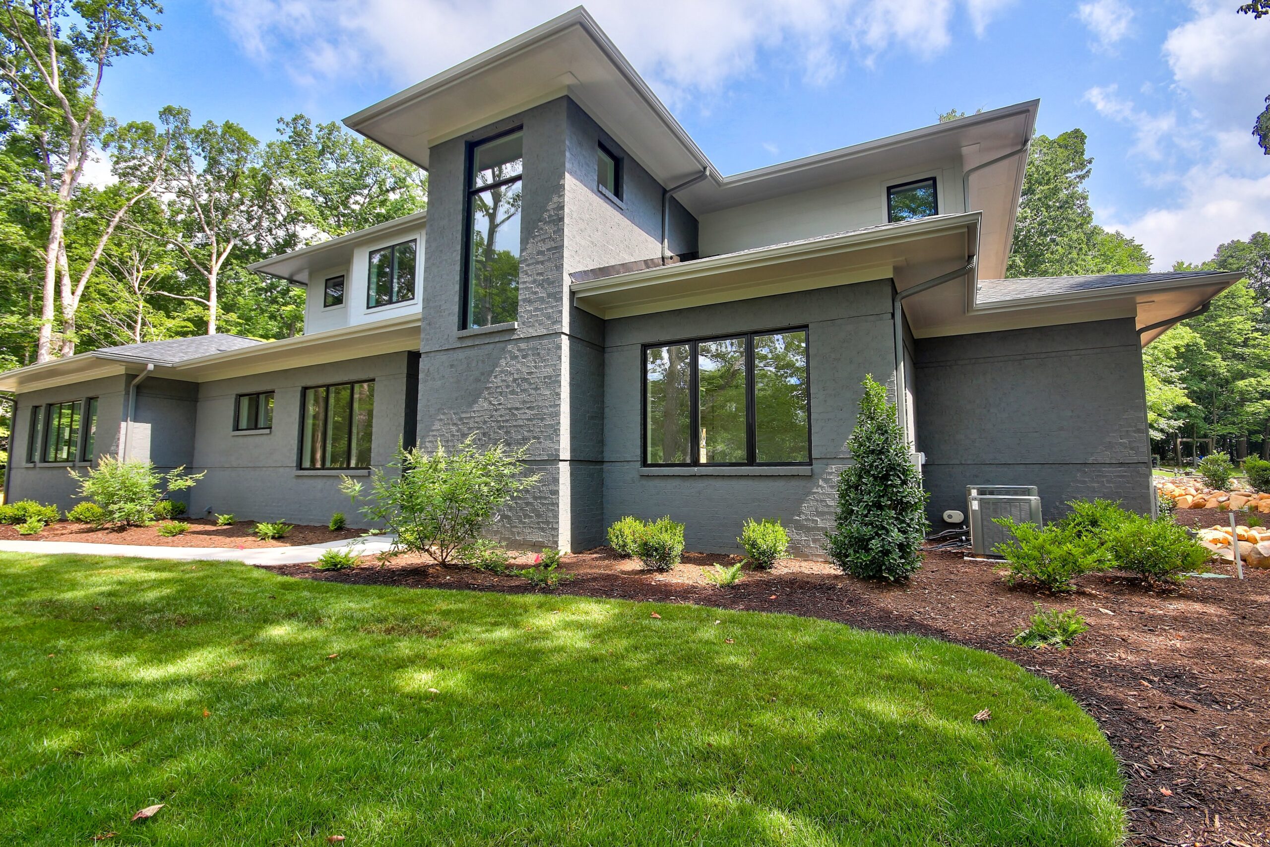 exterior of custom home in governors club