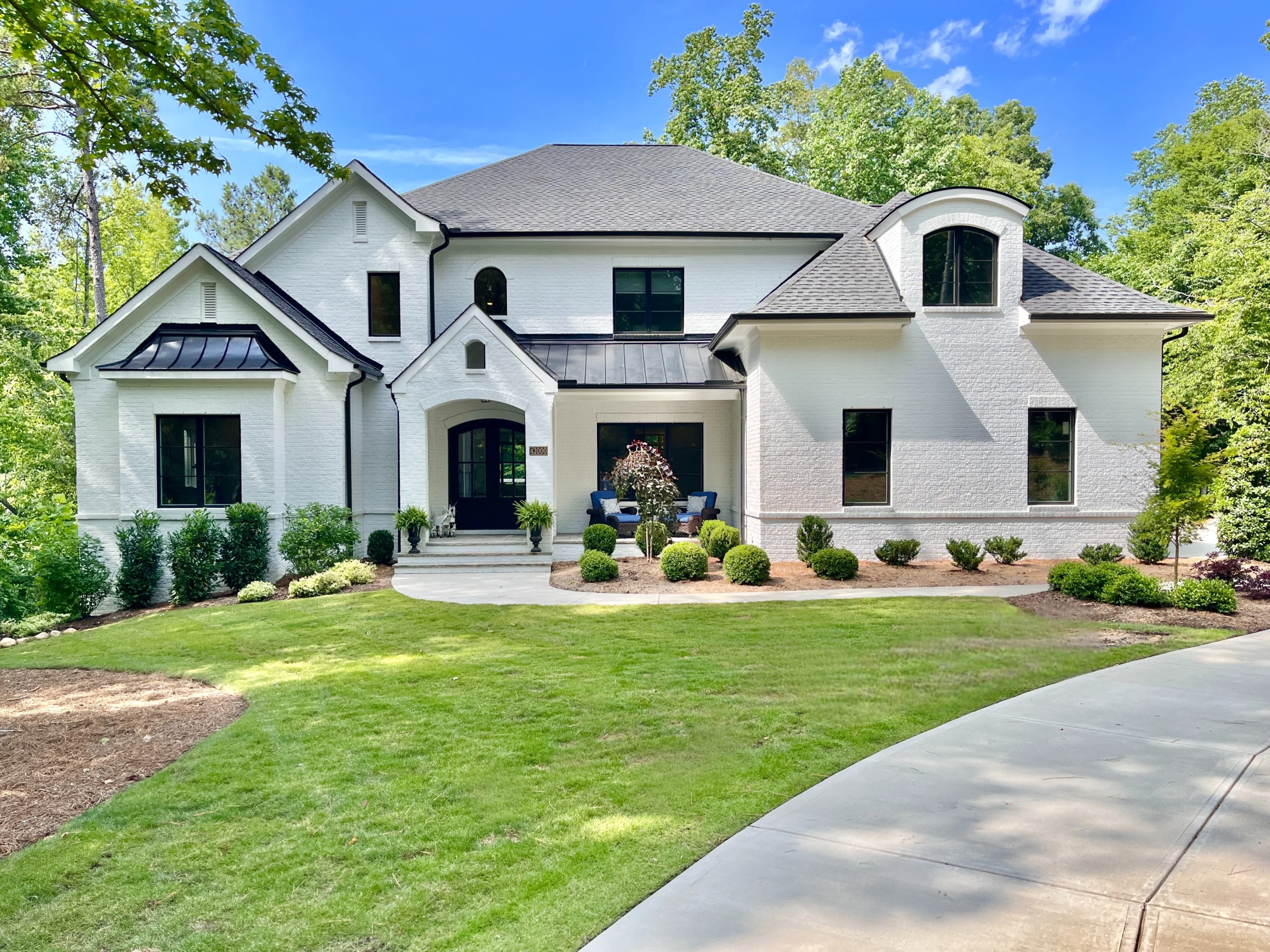 exterior of custom home in governors club