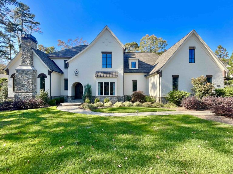 European Transitional Tudor custom home in Governors Club, NC built by BOLD Construction