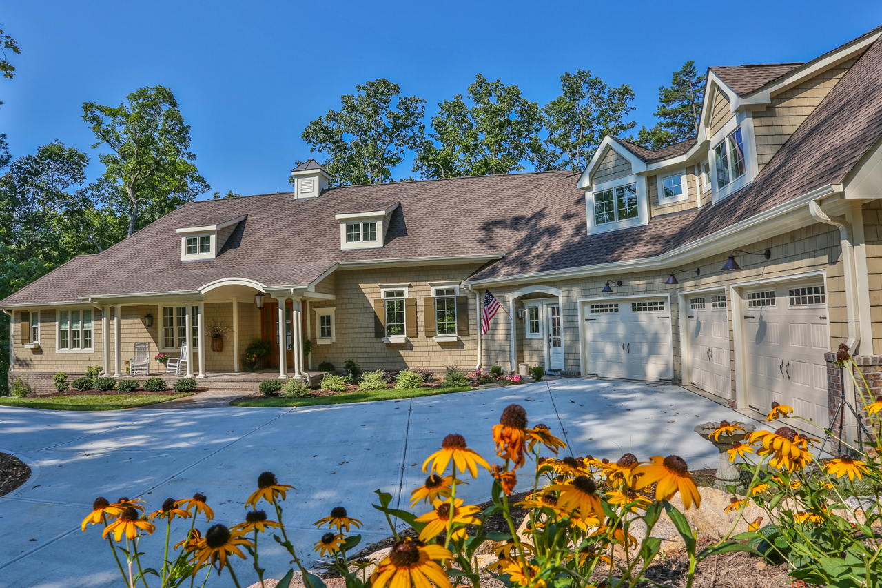 Exterior of custom home