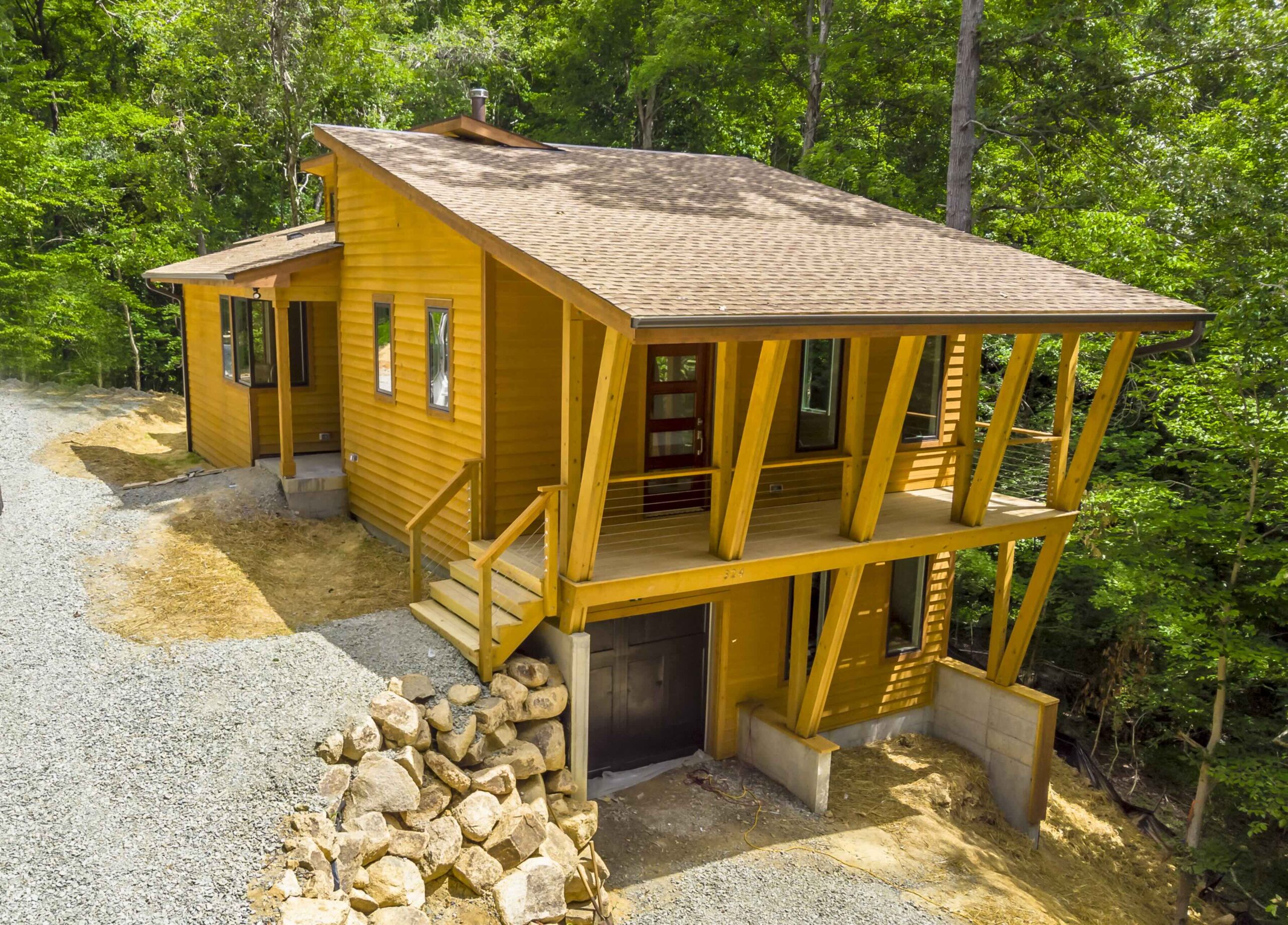 exterior of custom home
