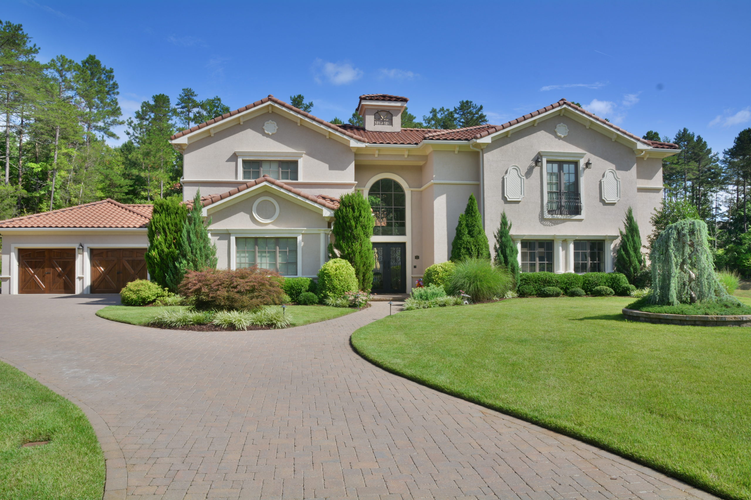 exterior of Mediterranean style home 