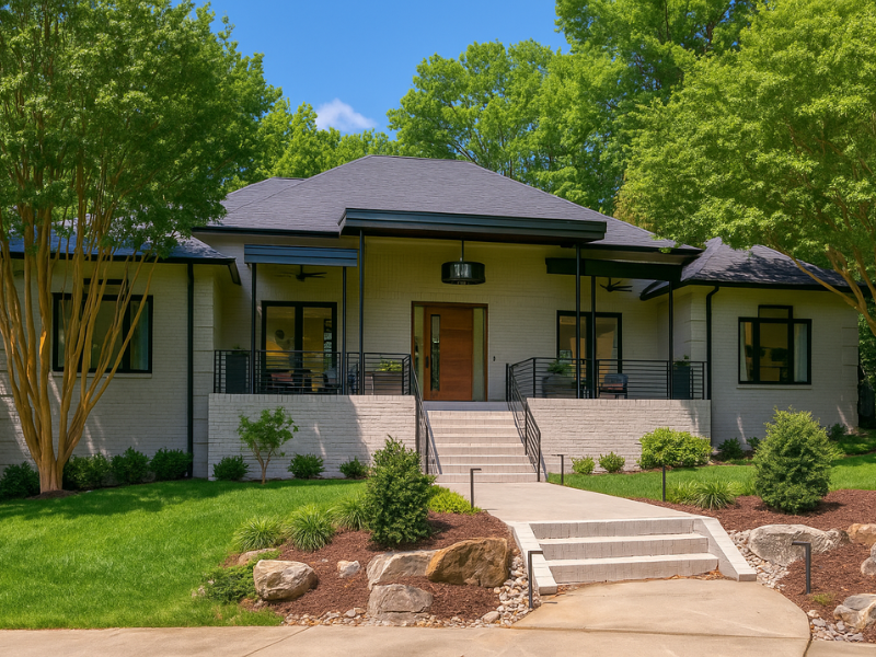 Exterior of custom home