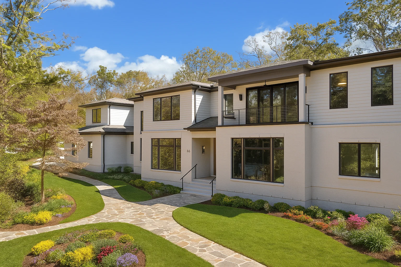 exterior of custom home