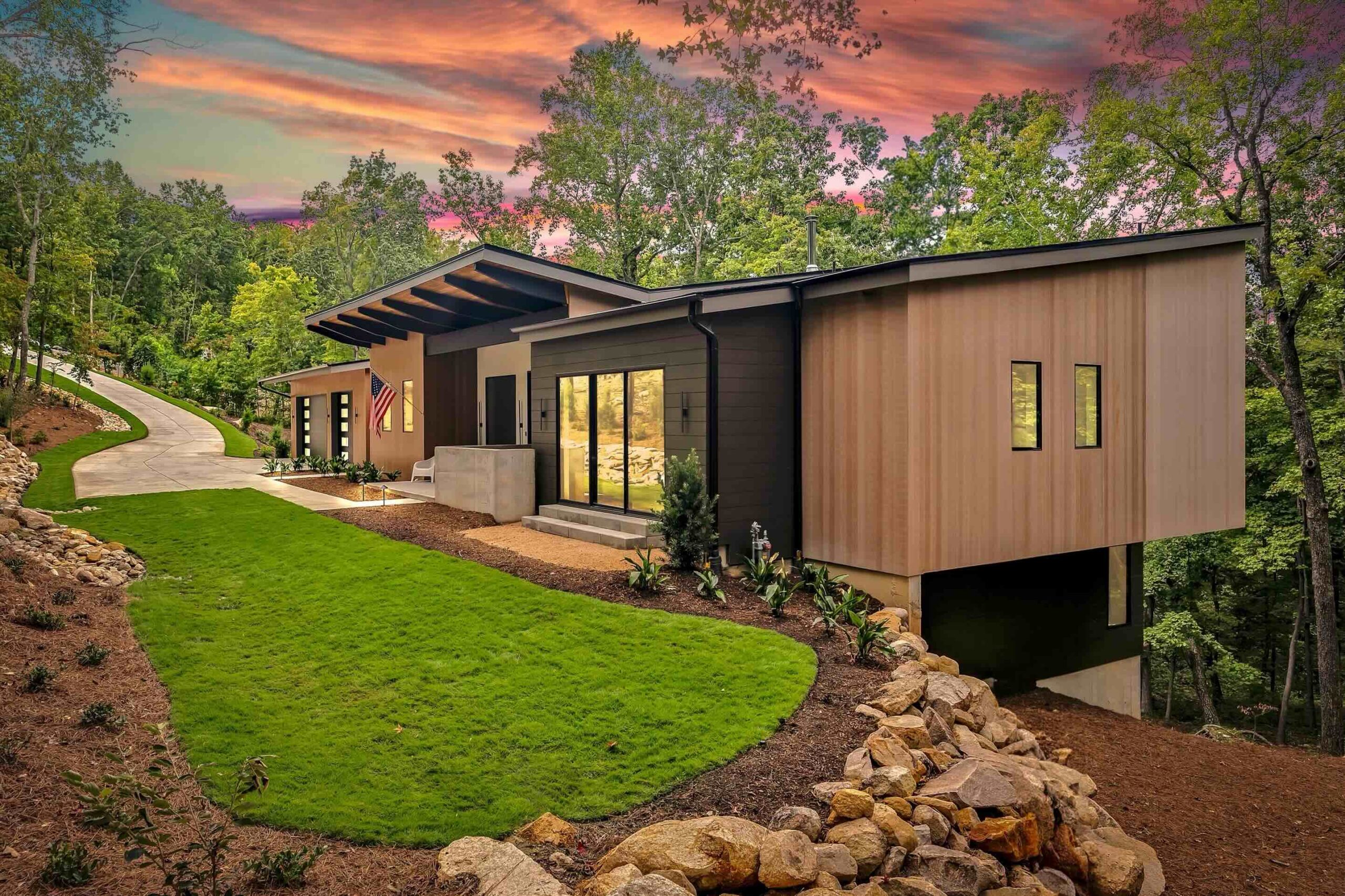 Exterior of custom home