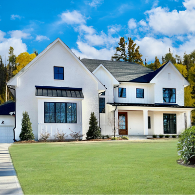 exterior of custom home
