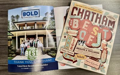 BOLD Construction Named a 2026 Best of Chatham Winner